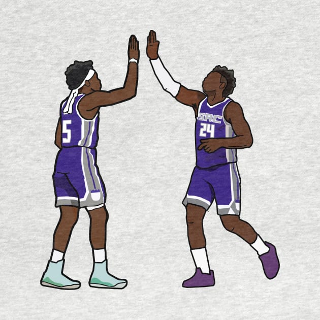 Deaaron Fox x Buddy Hield Sacramento Kings by xavierjfong